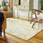 Vlněný koberec Florence Broadhurst, Waterwave Stripe Citron